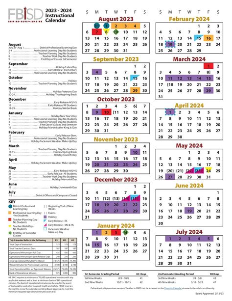 fbisd calendar